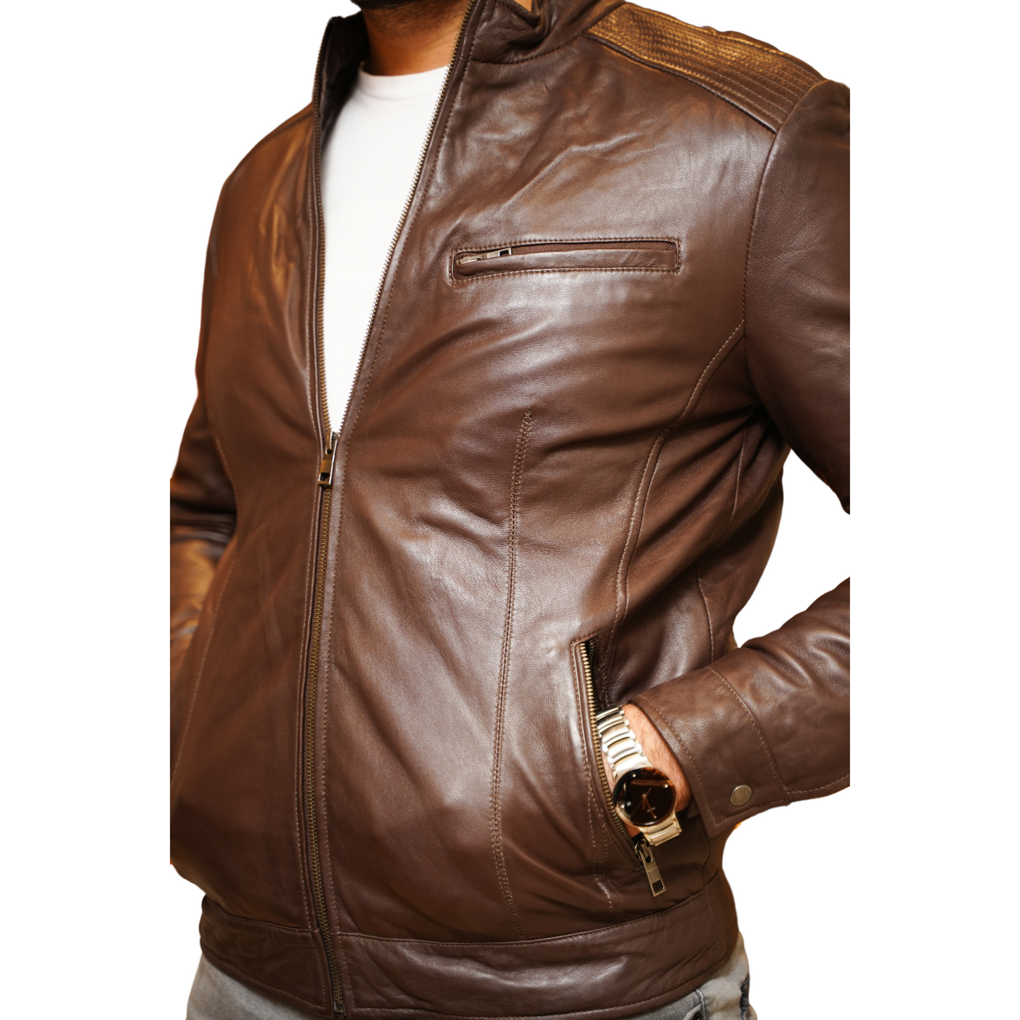 Premium Leather Jacket - 1108