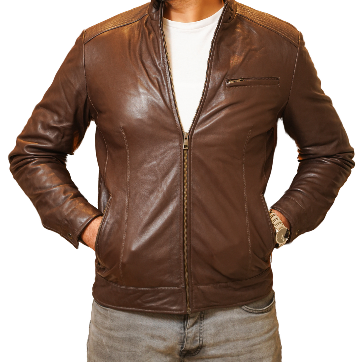 Premium Leather Jacket - 1108