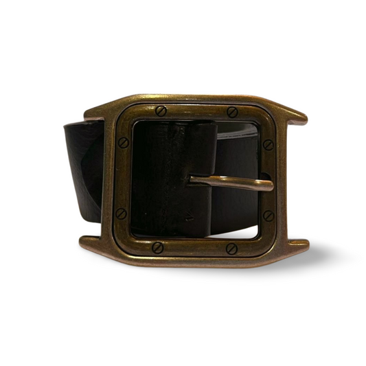 Ebony Copper Belt - 1401 (Copper Buckle)